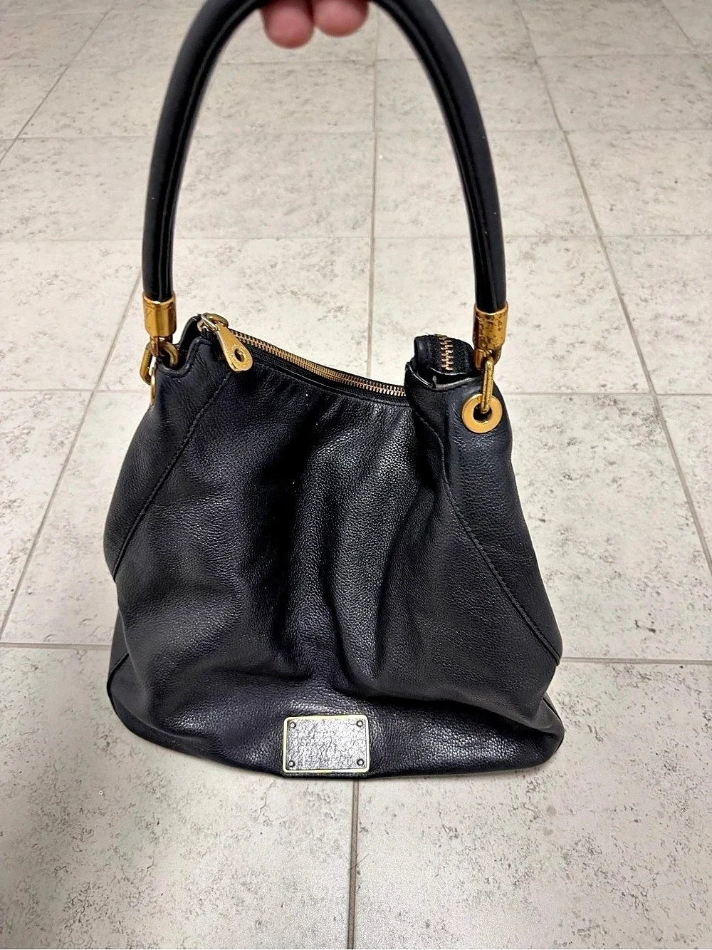 Marc by Marc Jacobs Standard Supply Workwear Hobo Black Leather Bag